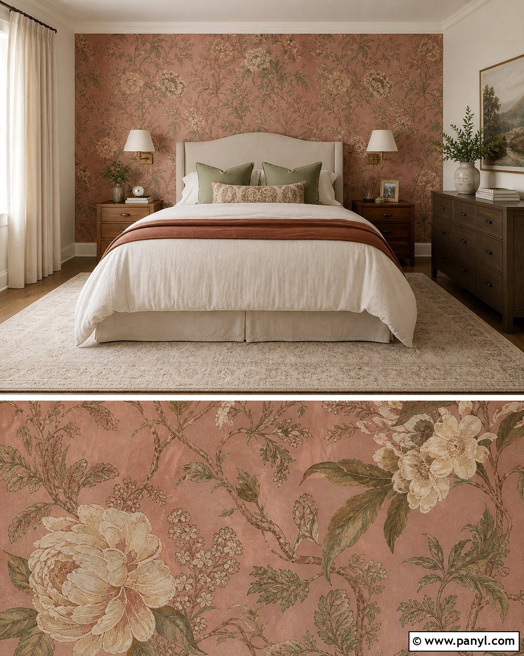 Rust Pink Wallpaper Accent Wall - 20 Rust Pink Accent Wall Ideas