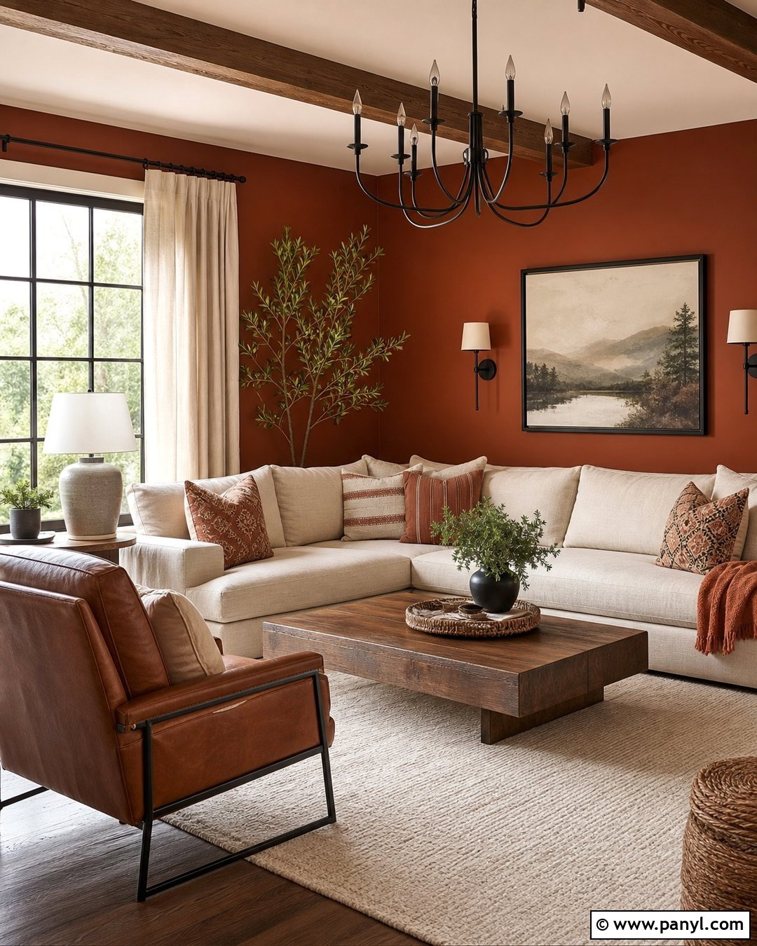 Rust Red Accent Wall - 20 Accent Wall Colors That Go With Beige Ideas