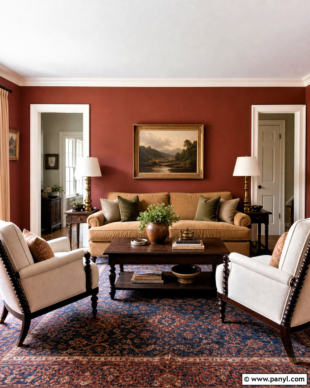 Rust Red Living Room Walls - 20 living room wall paint color ideas
