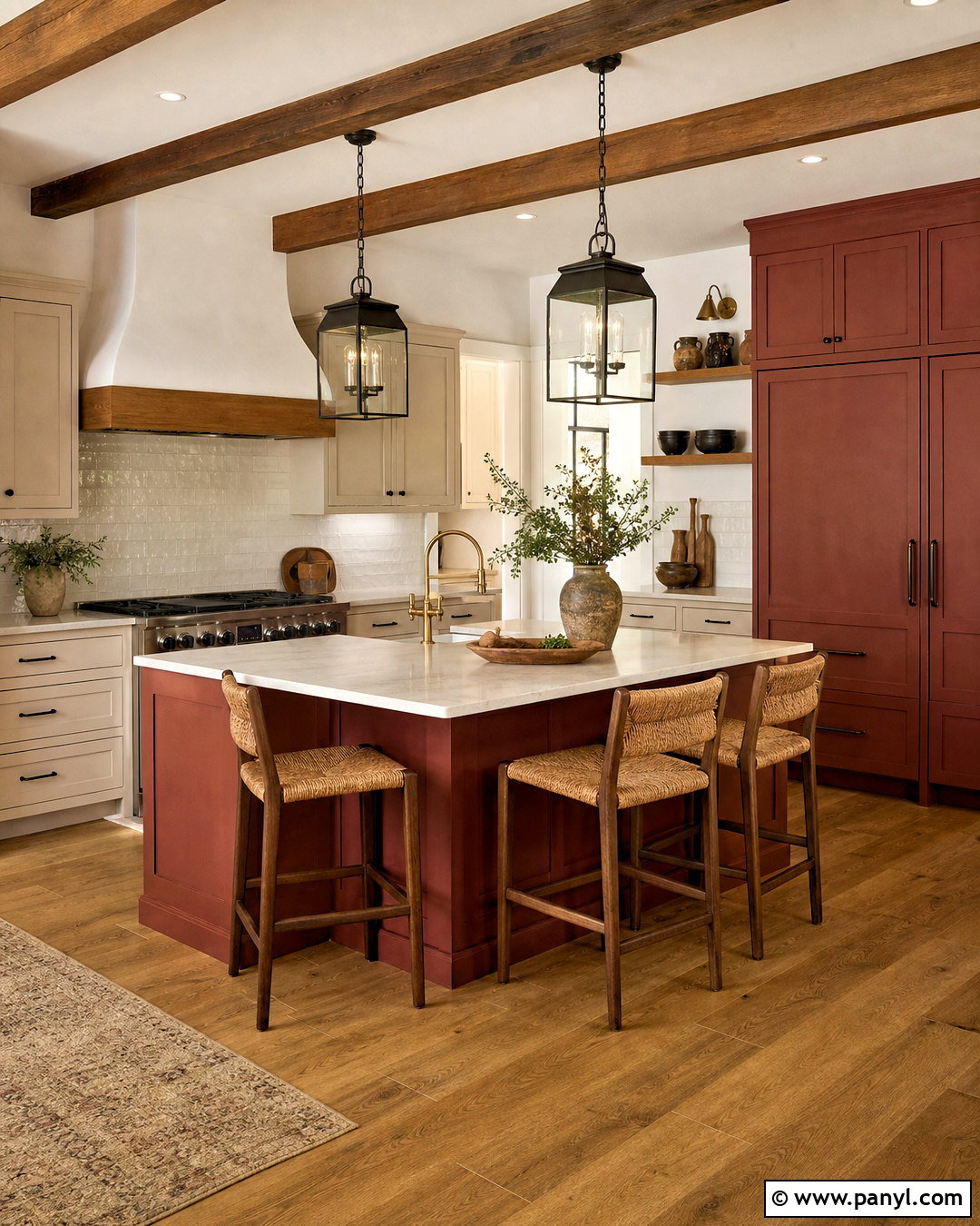 Rust Red Paint Color - 20 earthy paint colors