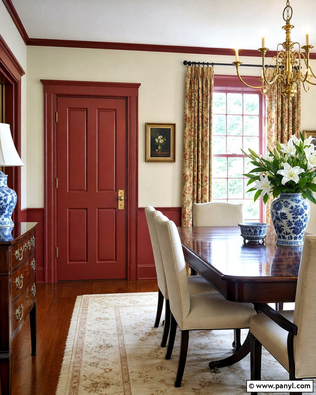 Rust Red Room Door - 20 room door color ideas