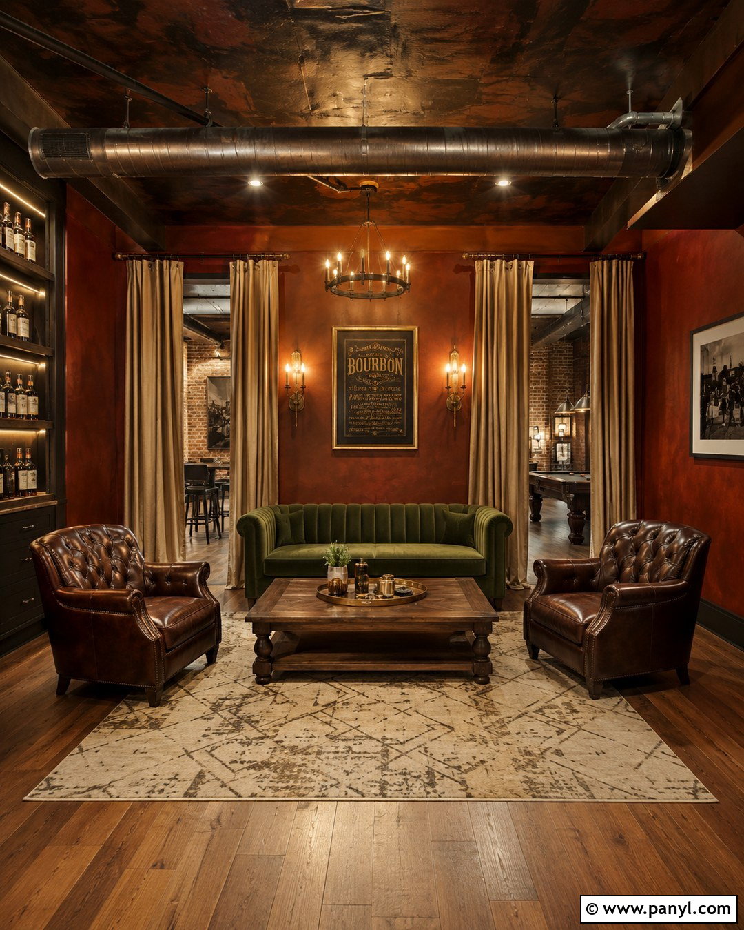 Rust Red Speakeasy Walls - 20 Speakeasy Wall Colors