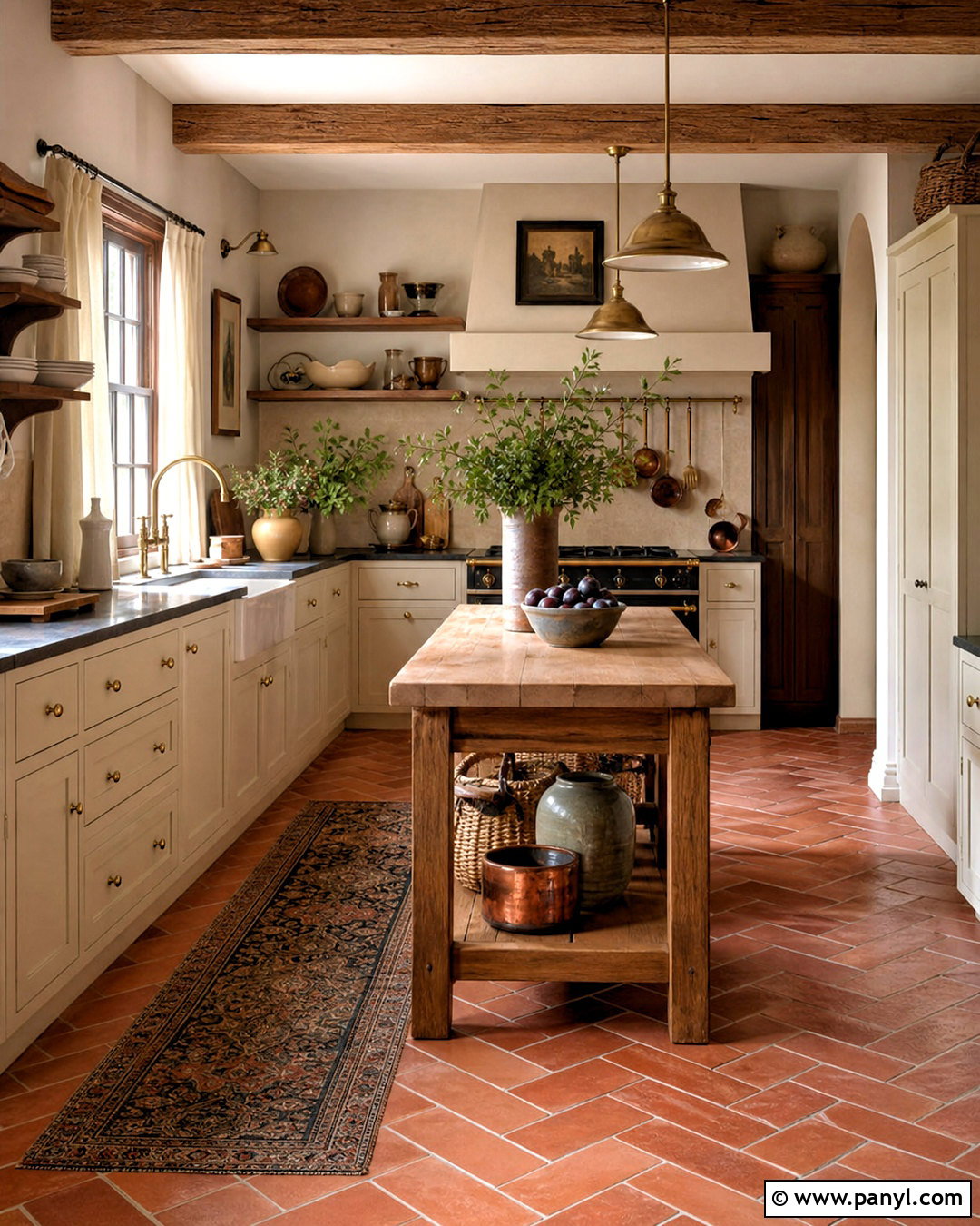 Rust Terracotta Floor Kitchen - 20 rust kitchen ideas