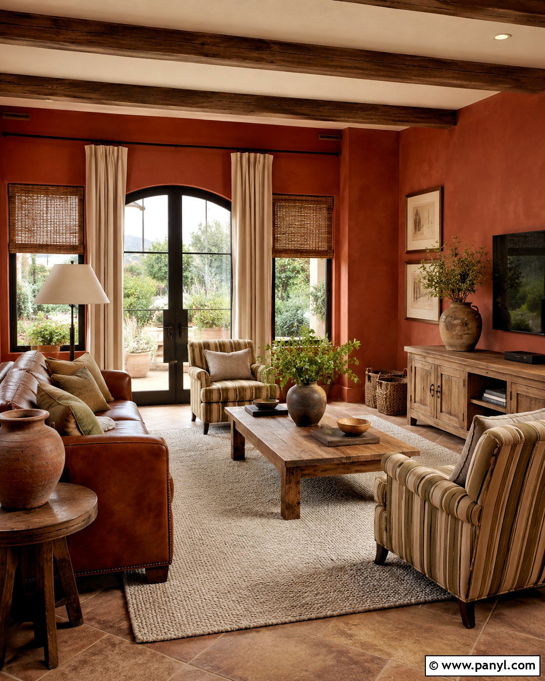 Rust Tuscan Walls - 35 tuscan wall colors