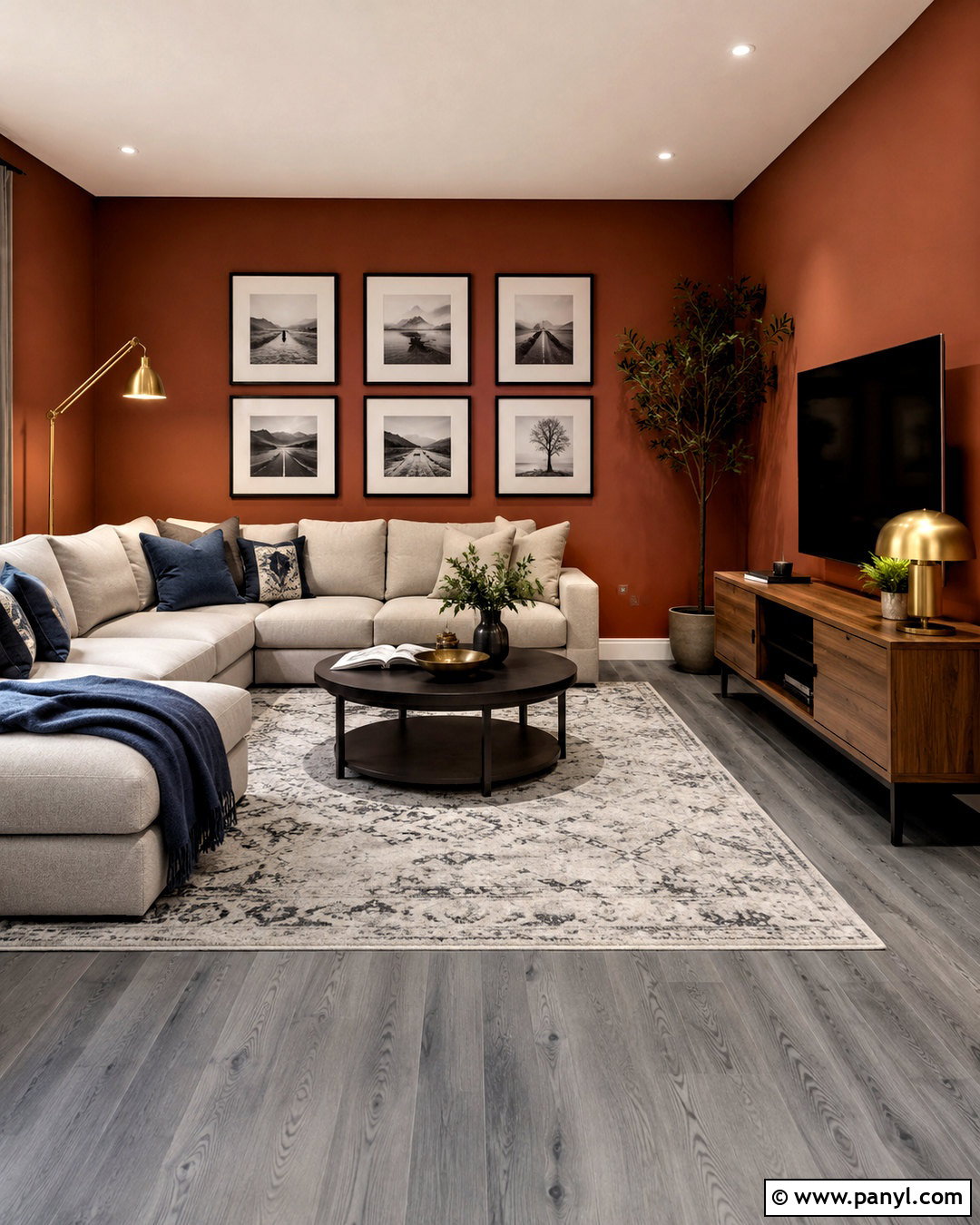 Rust Walls With Gray Flooring - 40 Wall Colors To Match Gray Flooring Ideas