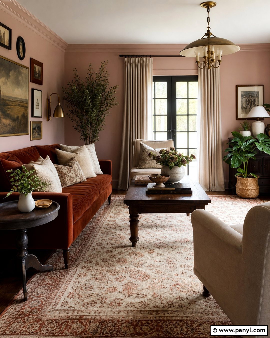 Rust With Pink Walls - 20 Colours That Go With Pink Walls