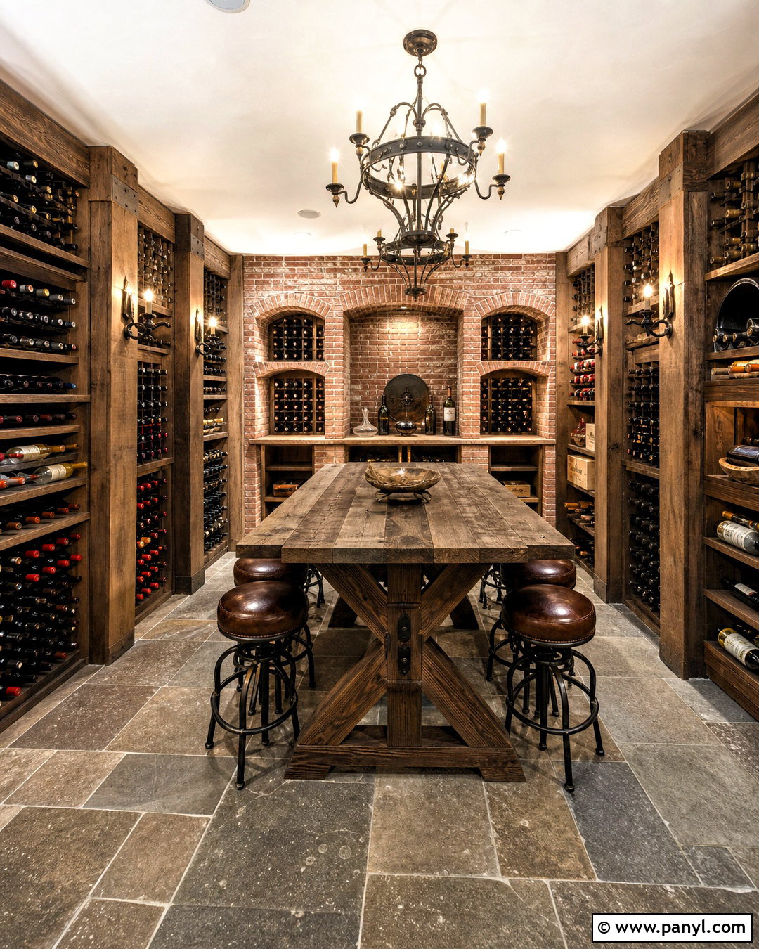 Rustic Brick Basement Wine Cellar - 20 wine cellar ideas basement ideas
