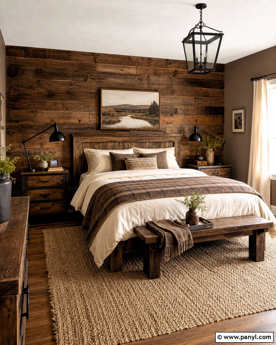 Rustic Brown Bedroom - 20 warm brown bedroom ideas