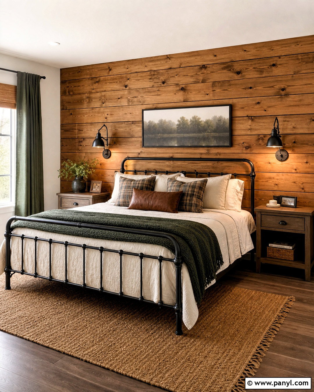Rustic Cabin Wood Accent Wall - 20 wood accent wall ideas