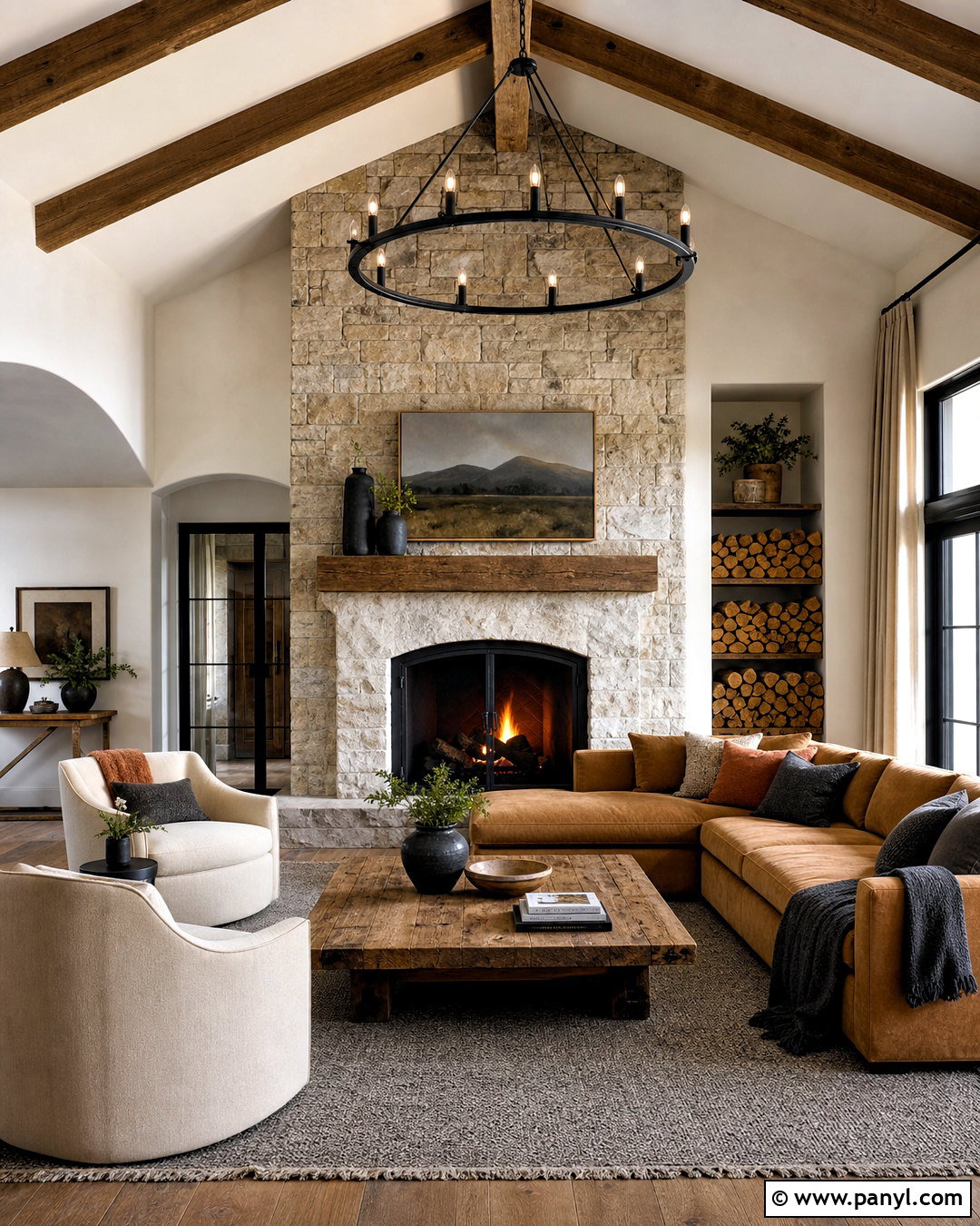 Rustic Contemporary Living Room - 20 living room designs
