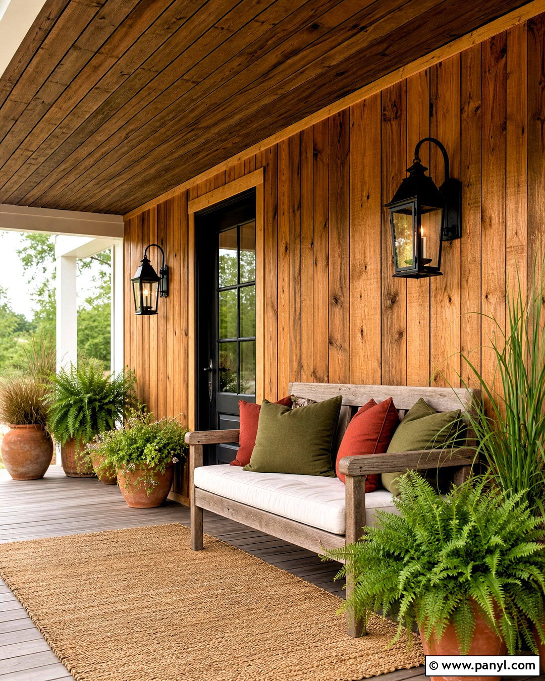 Rustic Covered Porch Wall - 20 rustic wall design ideas