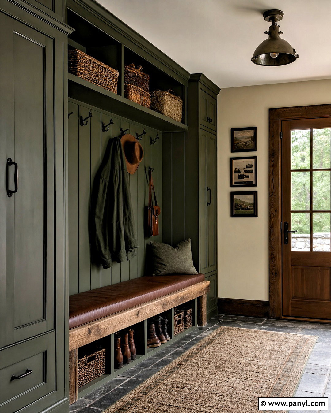 20 Dark Green Mudroom Ideas for a Stylish, Organized Entry