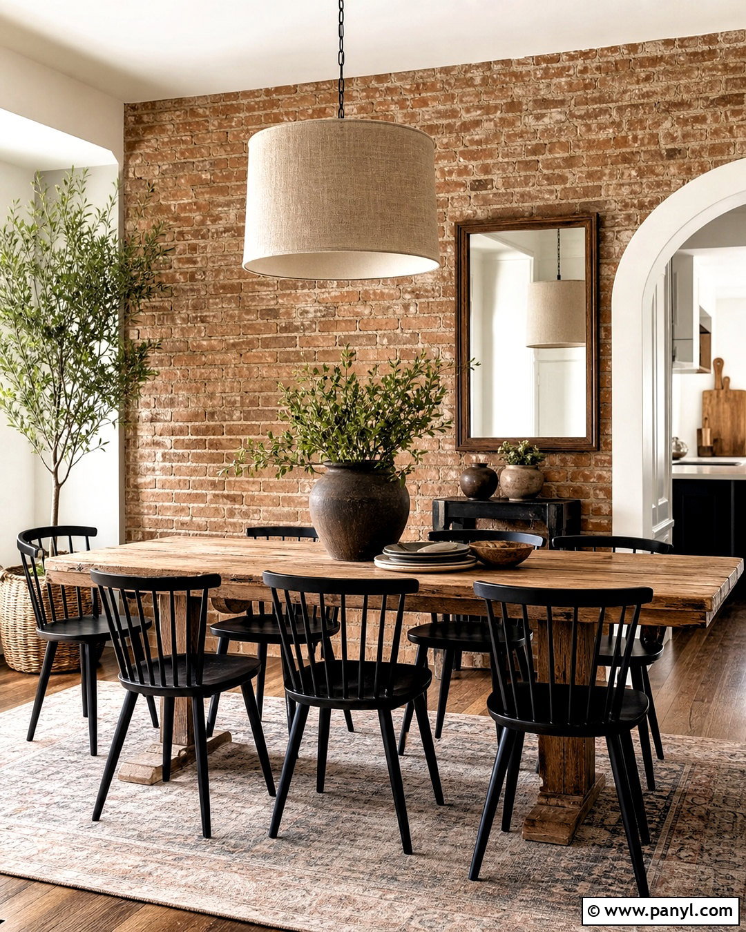Rustic Exposed Brick Dining Room Wall - 20 rustic textured walls