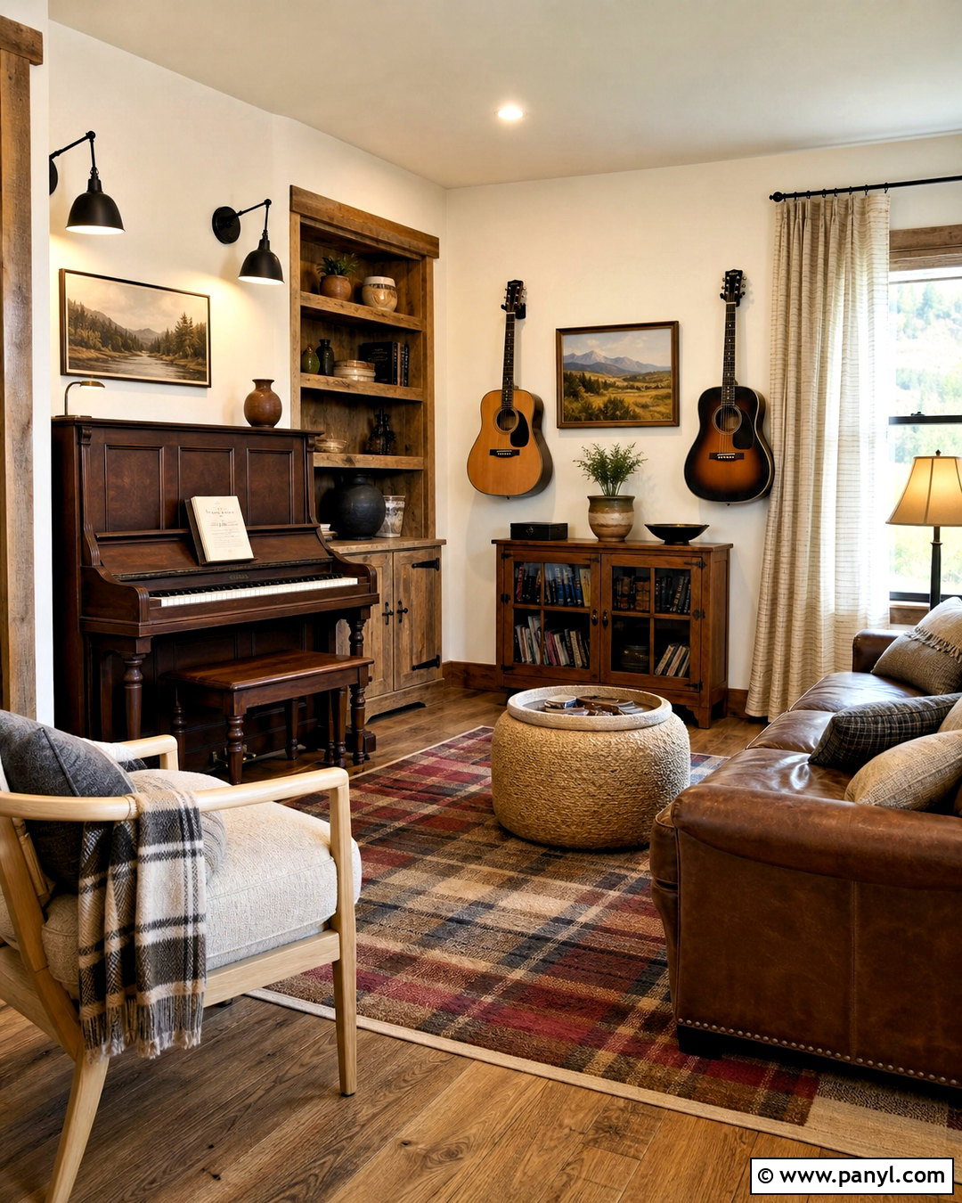 Rustic Family Music Room - 20 family music room ideas