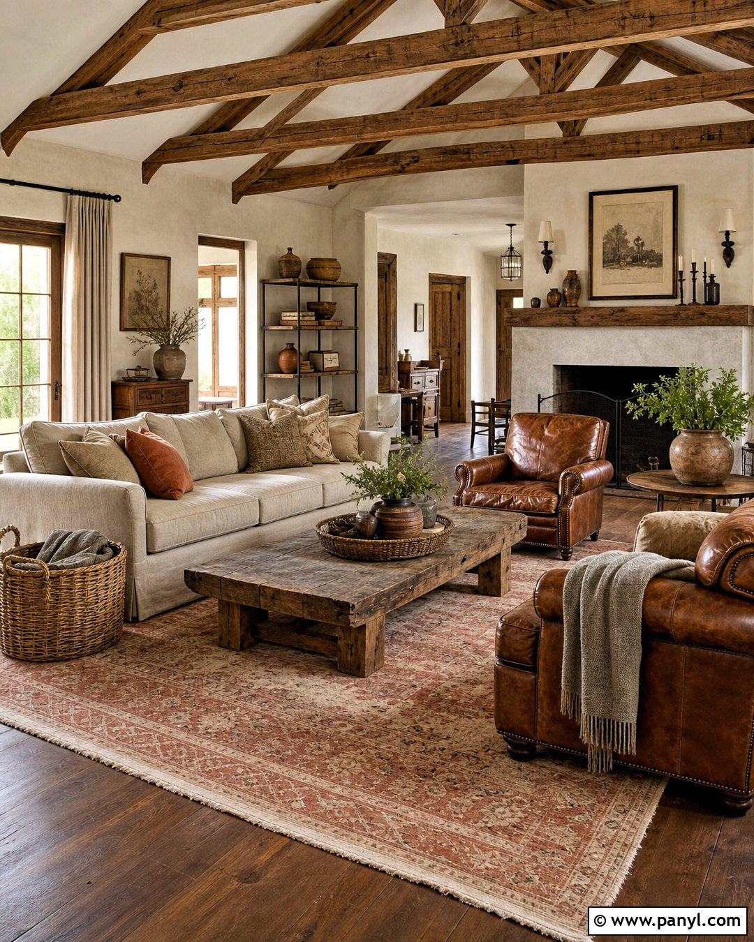 Rustic Farmhouse Living Room - 20 farmhouse living room ideas