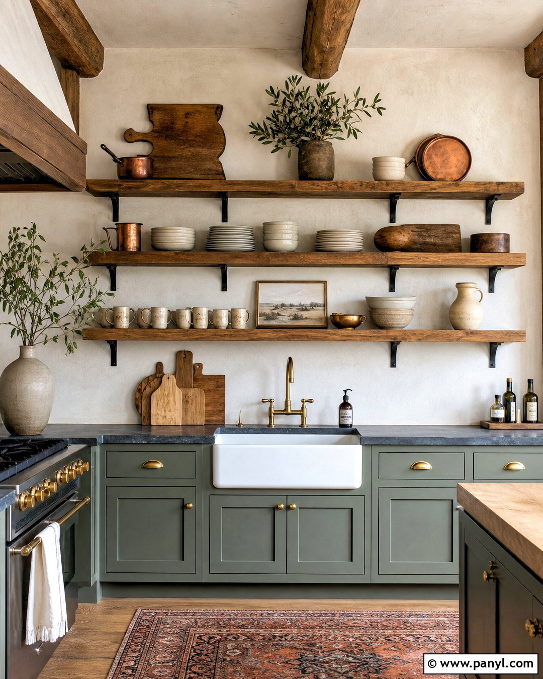 Rustic Kitchen Shelf Wall - 20 rustic wall design ideas