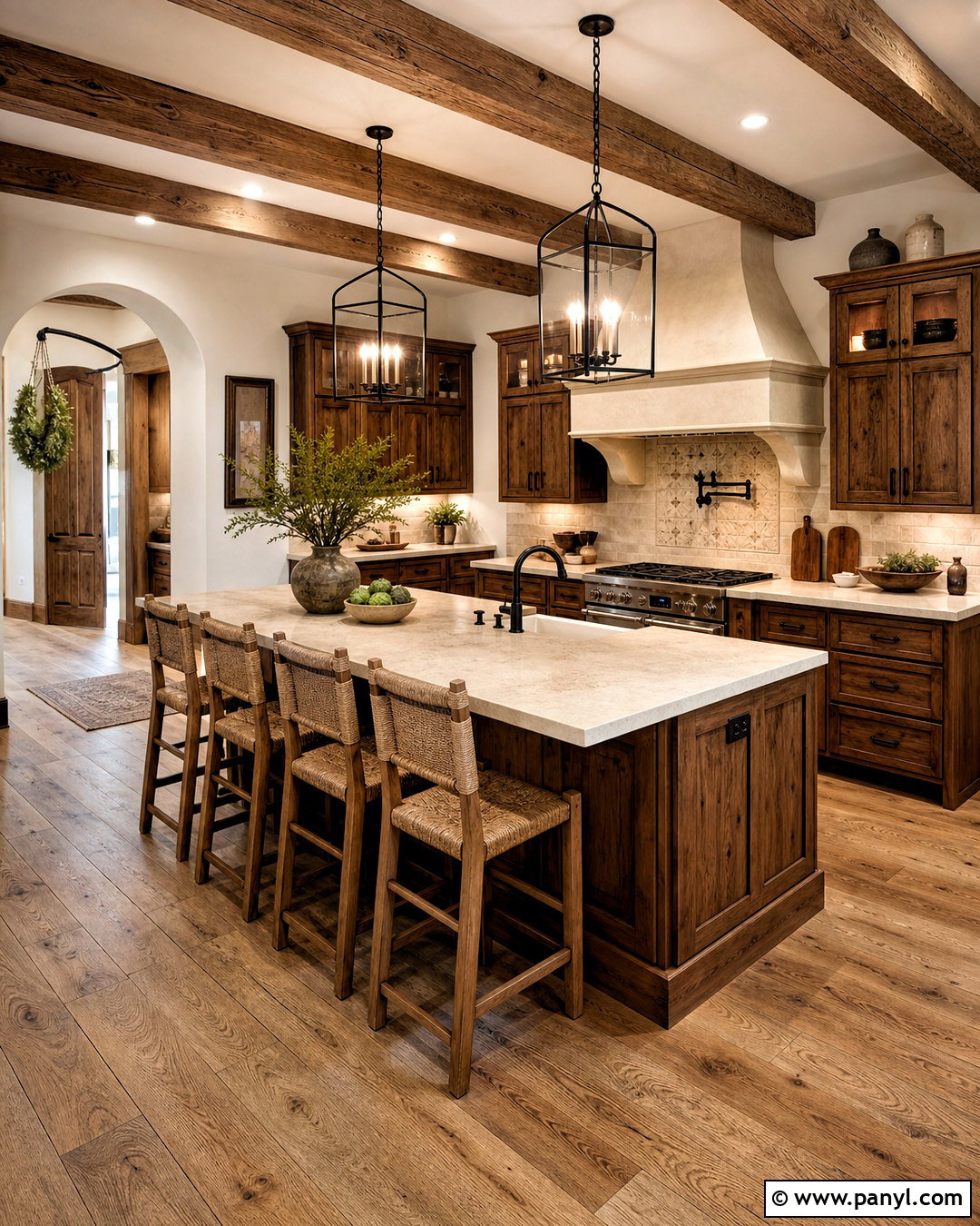 Rustic Kitchen With Brown Cabinets - 20 kitchen ideas brown cabinets