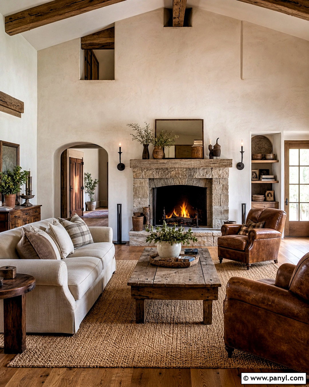 Rustic Limewash Living Room - 20 limewash walls living rooms