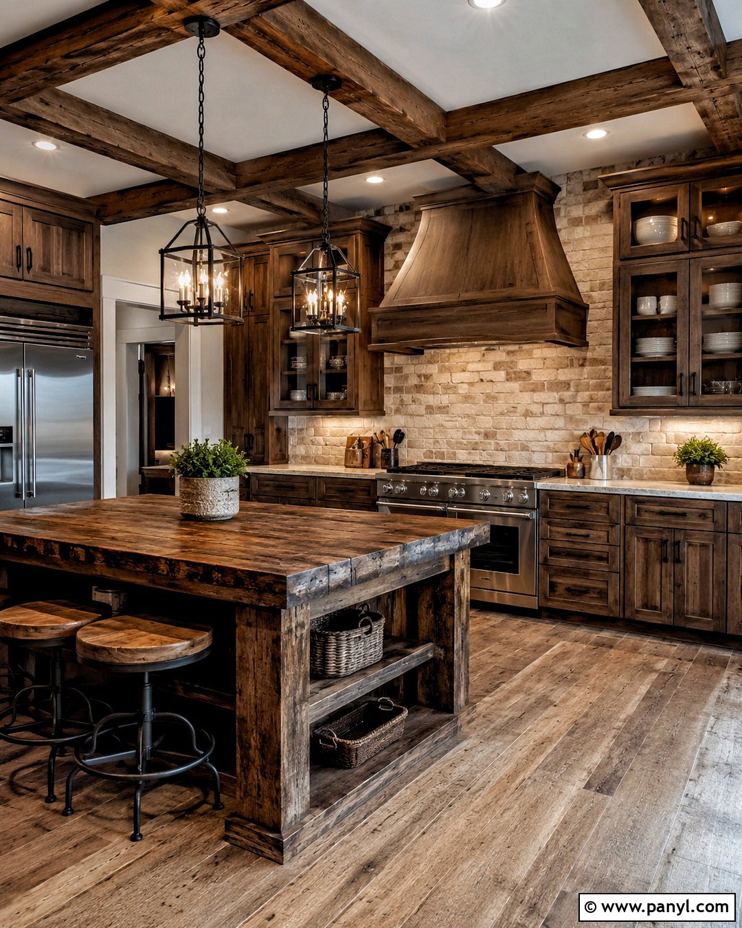 Rustic Mocha Kitchen - 20 mocha kitchen ideas