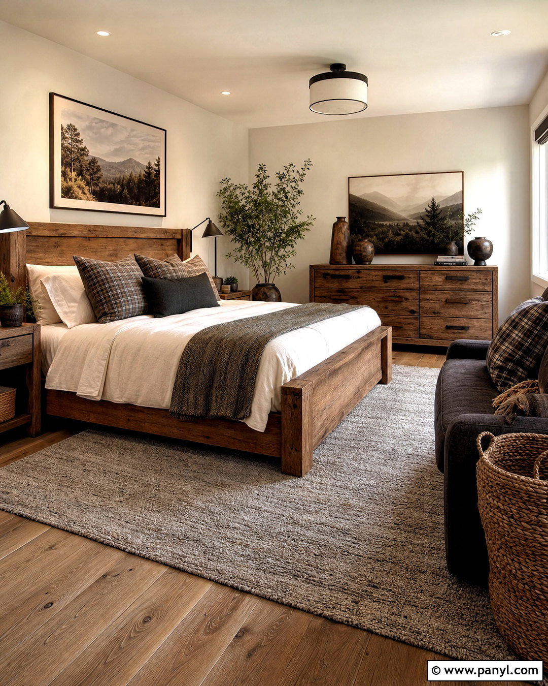 Rustic Modern Room - 20 room ideas aesthetic ideas