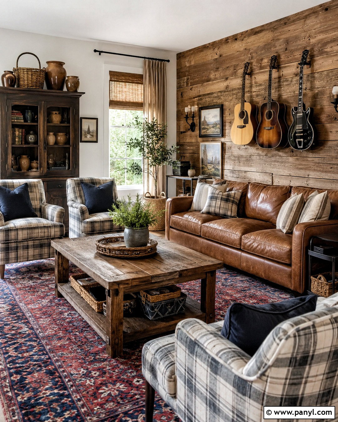 Rustic Music Room - 20 cozy music room ideas