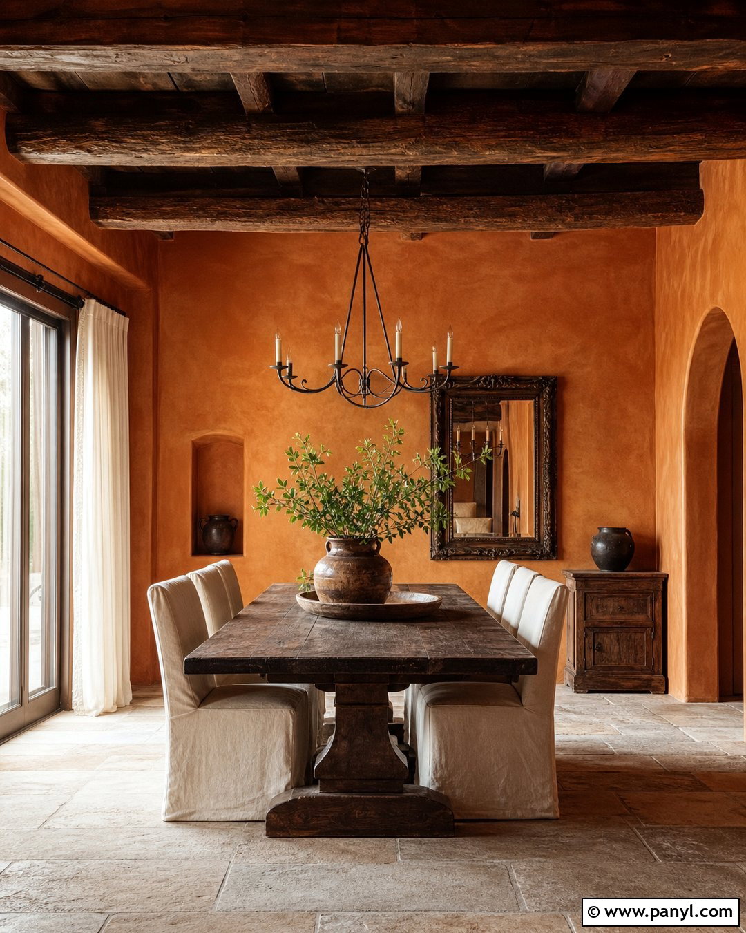 Rustic Orange Plaster Wall - 20 Rustic Orange Wall Color Ideas