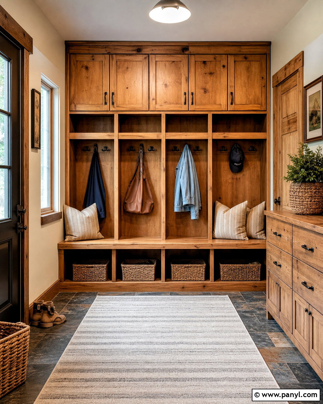 Rustic Pine Grain Texture Mudroom - 20 grain texture ideas