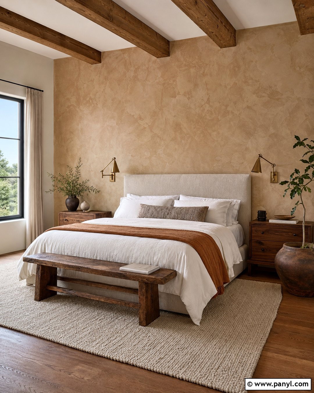 Rustic Plaster Accent Wall - 30 Rustic Accent Wall Ideas