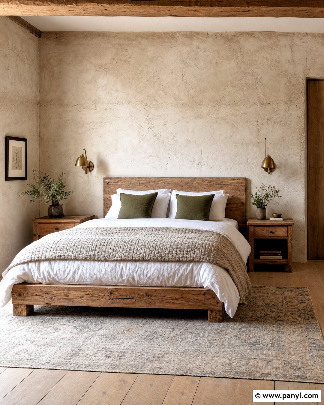 Rustic Rough Plaster Bedroom Wall - 20 rustic textured walls