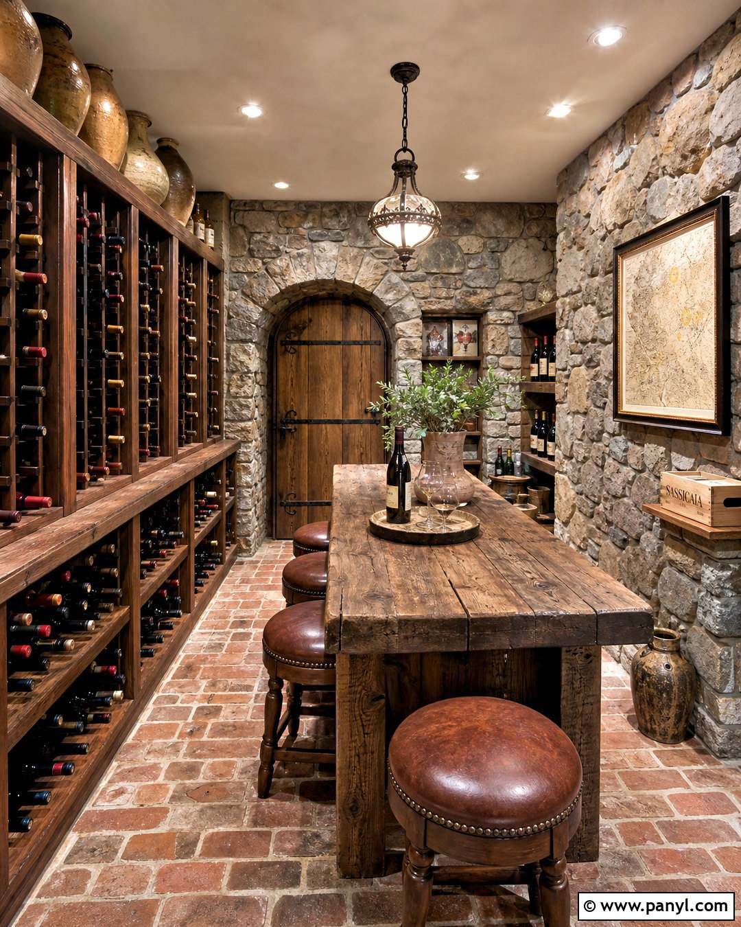 Rustic Stone Wine Cellar - 20 wine cellar home design ideas