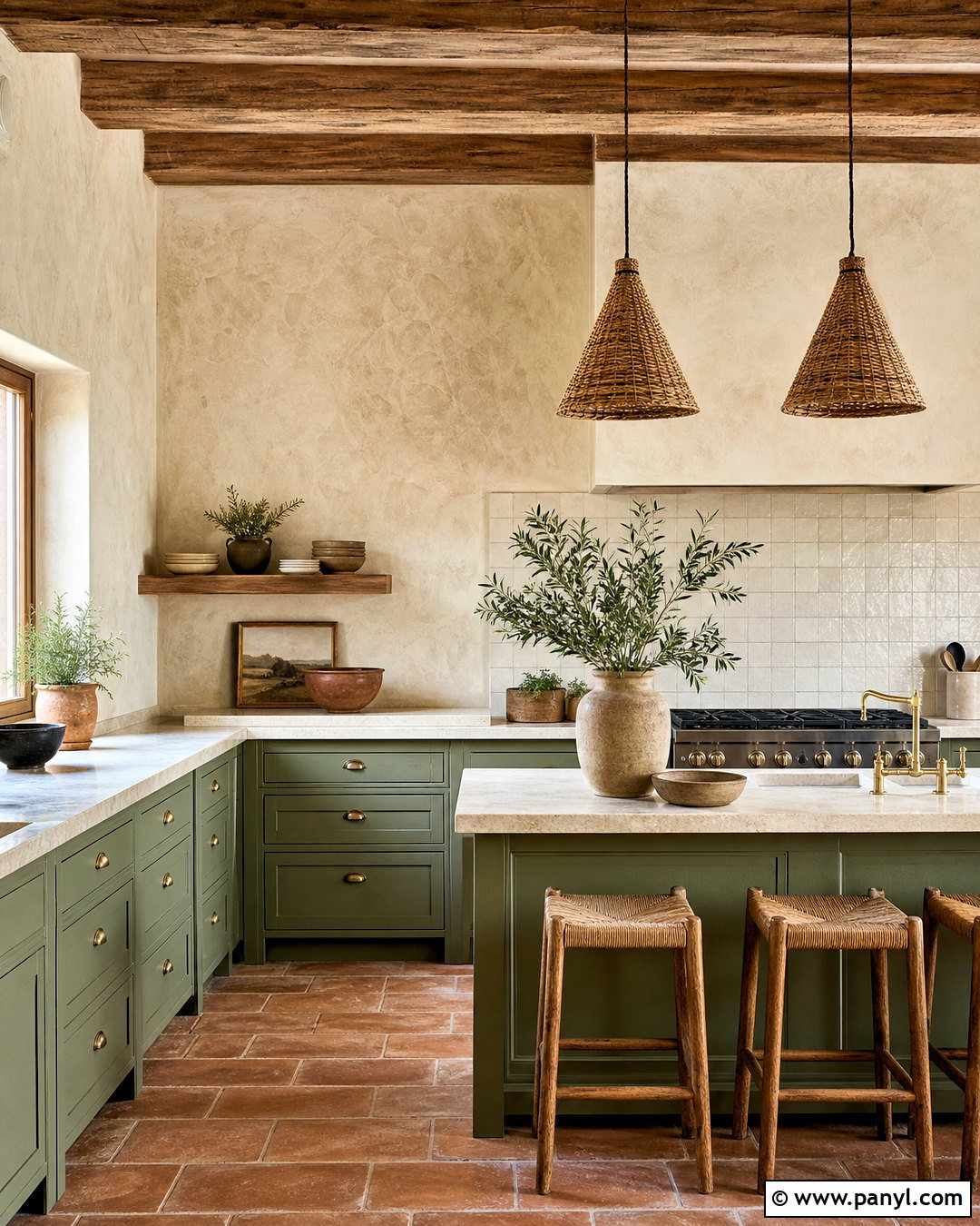 Rustic Stucco Kitchen Wall - 20 rustic textured walls