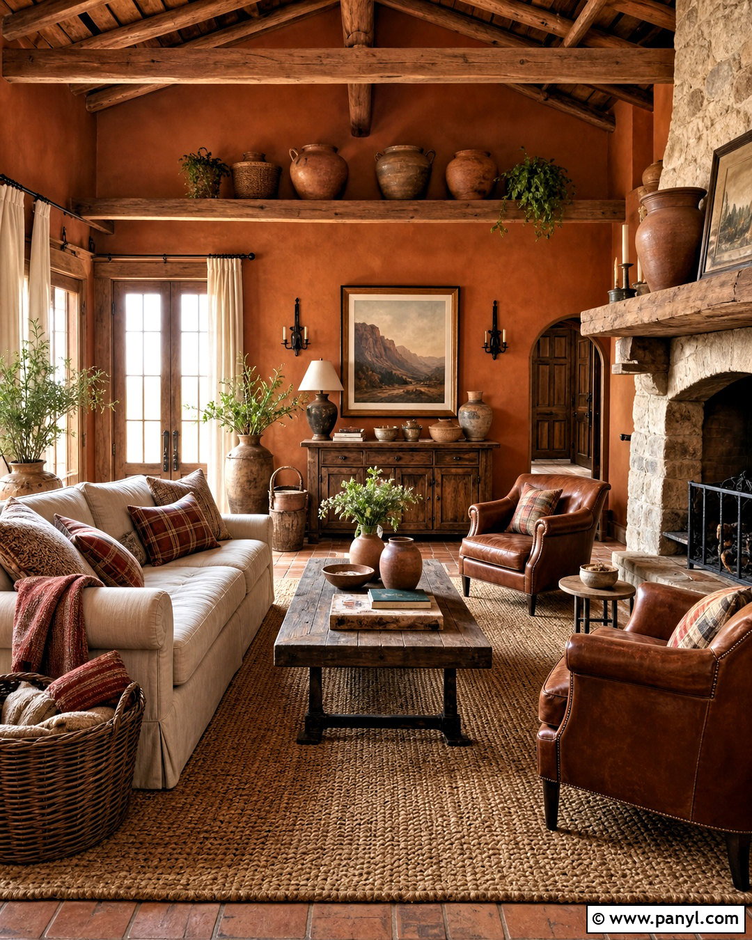 Rustic Terra Cotta Living Room - 20 terra cotta living room ideas