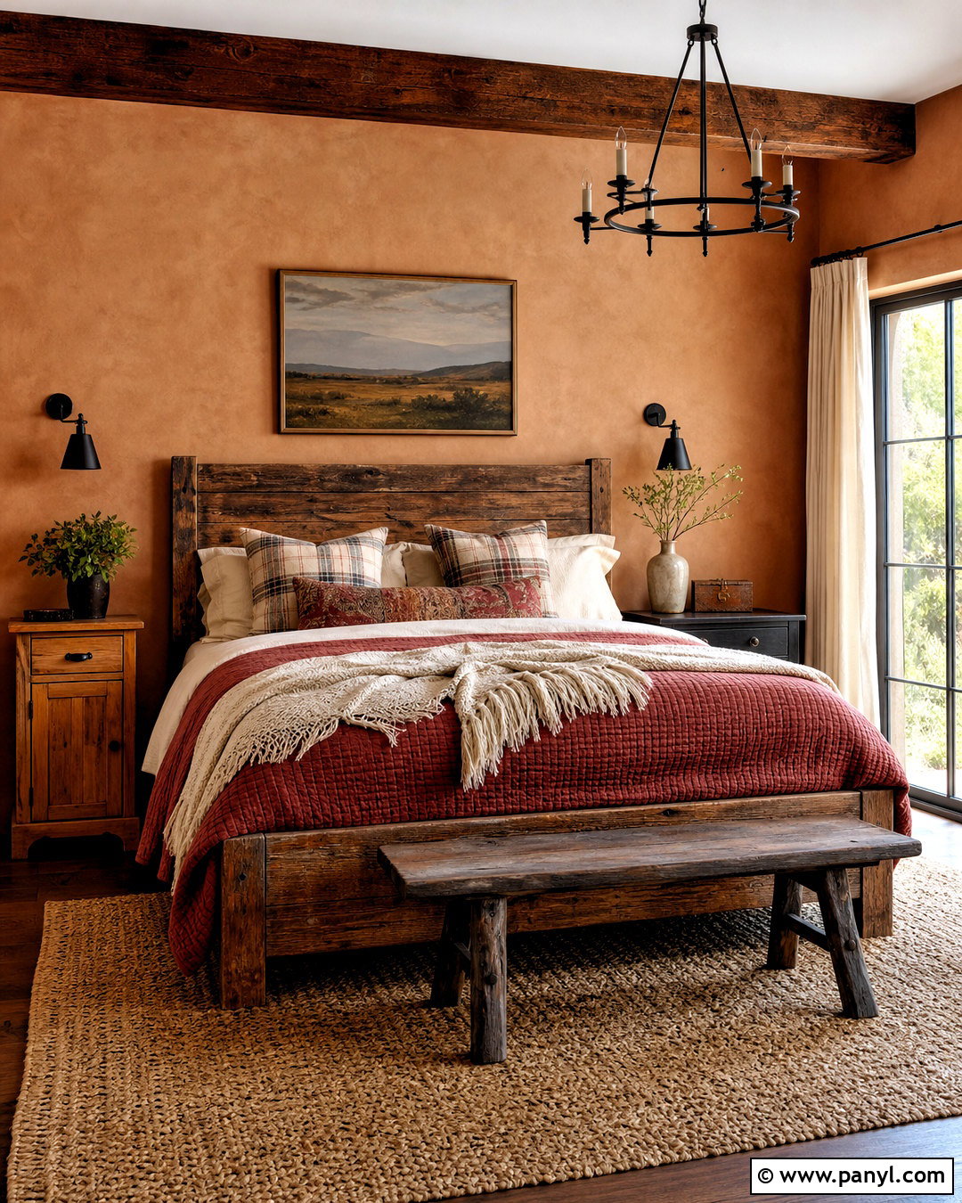 Rustic Terracotta Bedroom - 20 terracotta bedroom ideas