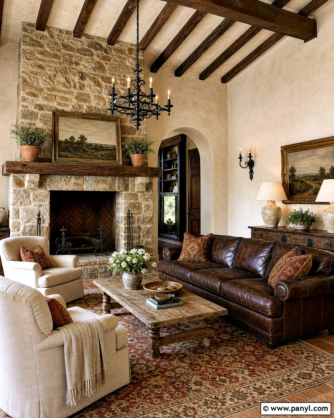 Rustic Tuscan Living Room - 20 tuscan living room ideas