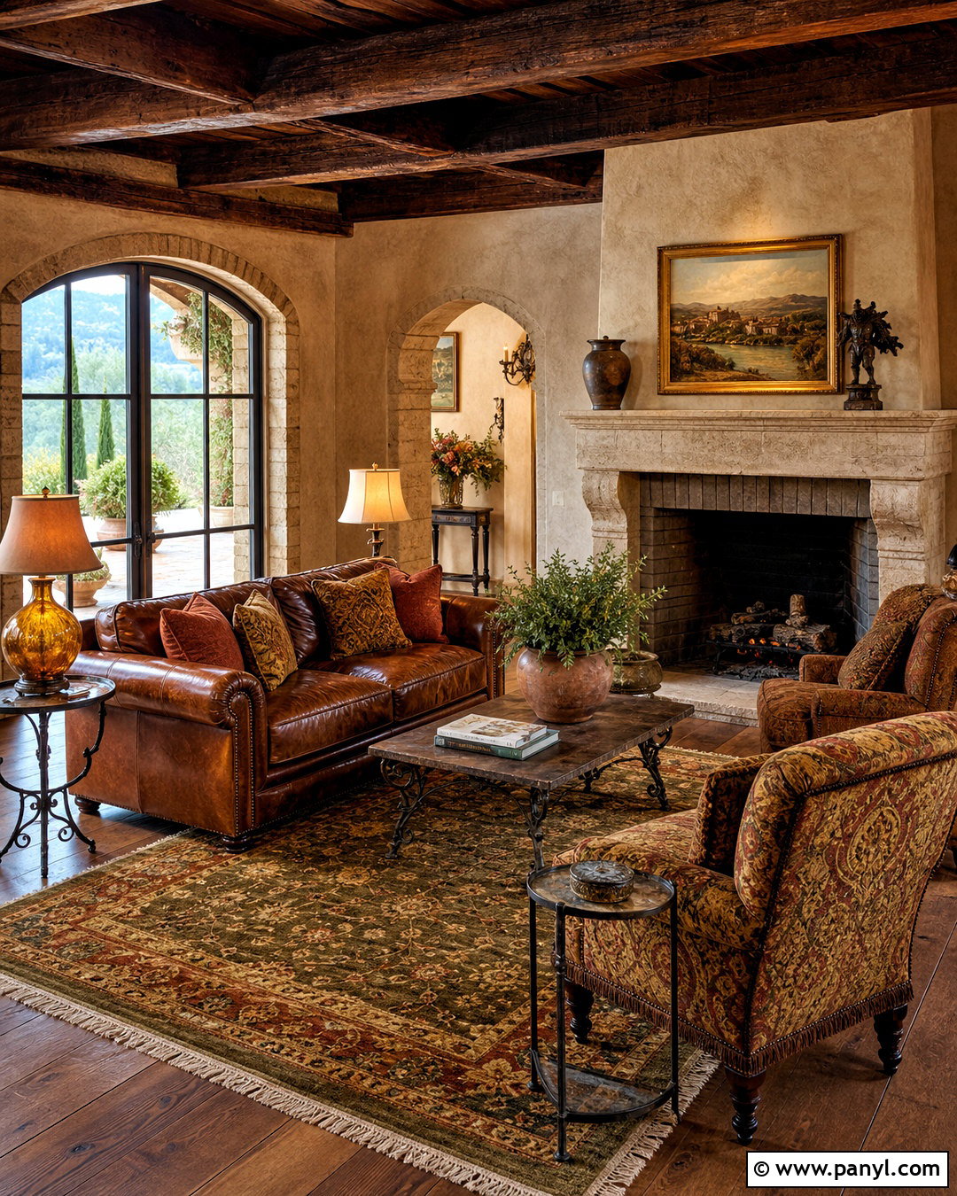 Rustic Tuscan Living Room - 20 tuscan style homes interior ideas