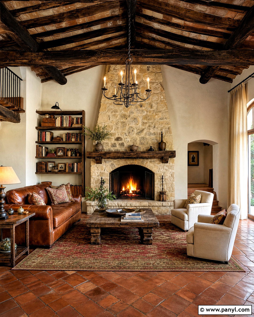 Rustic Tuscan Living Room - 20 tuscany interior design ideas