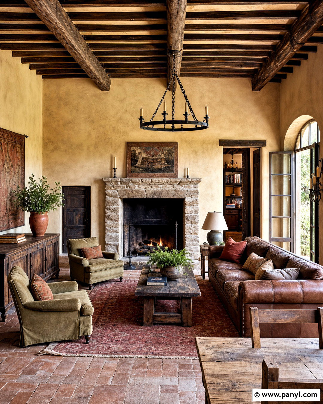 Rustic Tuscany Living Room - 20 tuscany decor ideas