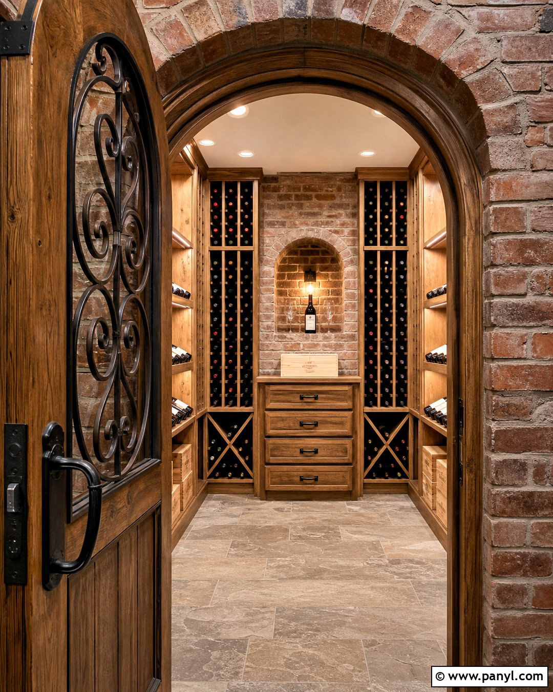 Rustic Wood Wine Cellar - 20 simple wine cellar ideas
