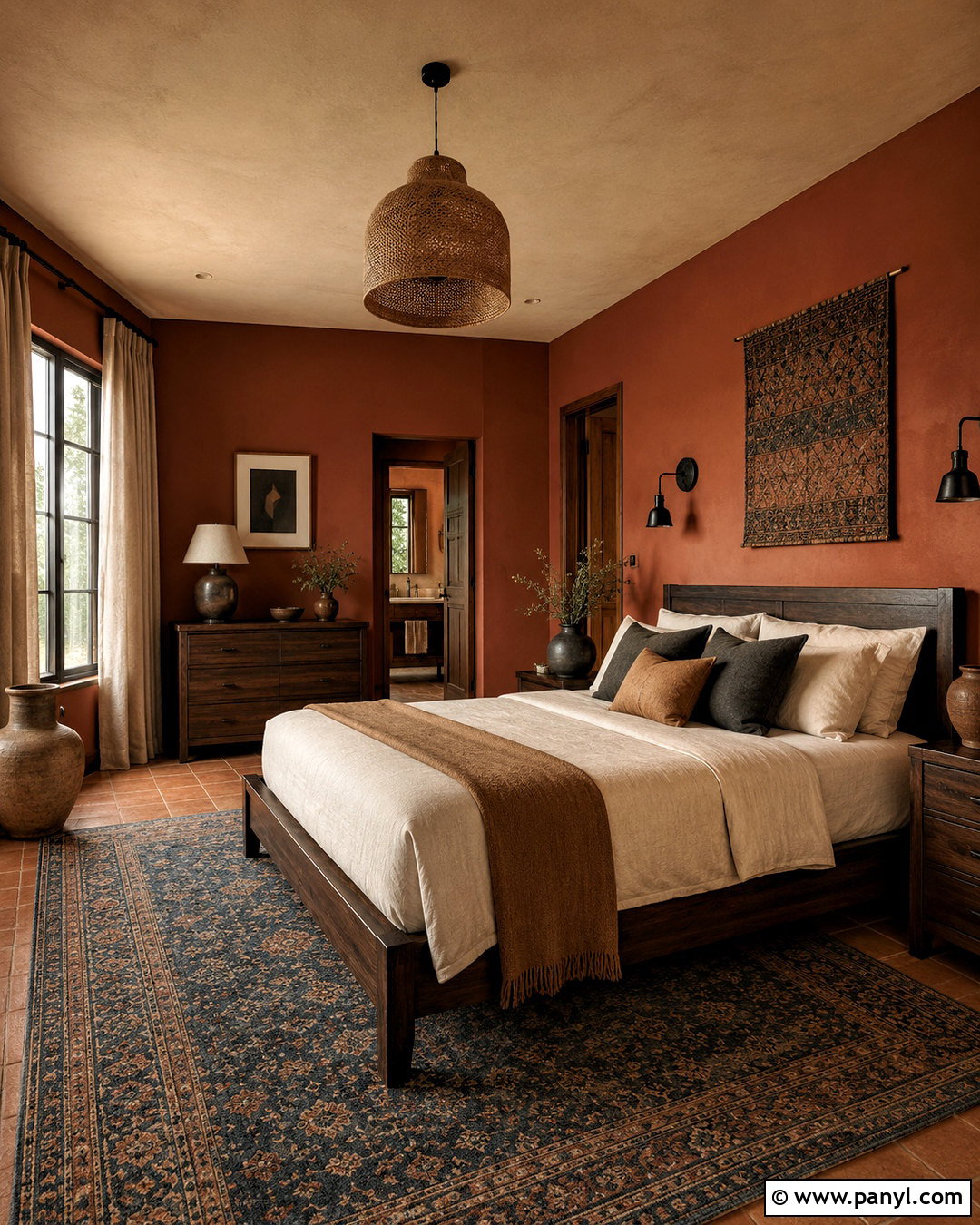 Rusty Terracotta Bedroom Paint - 20 moody bedroom paint colors