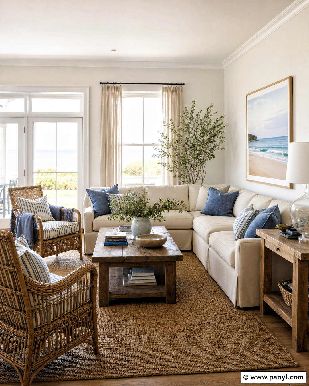 SW Alabaster Coastal Living Room - 20 sw alabaster walls