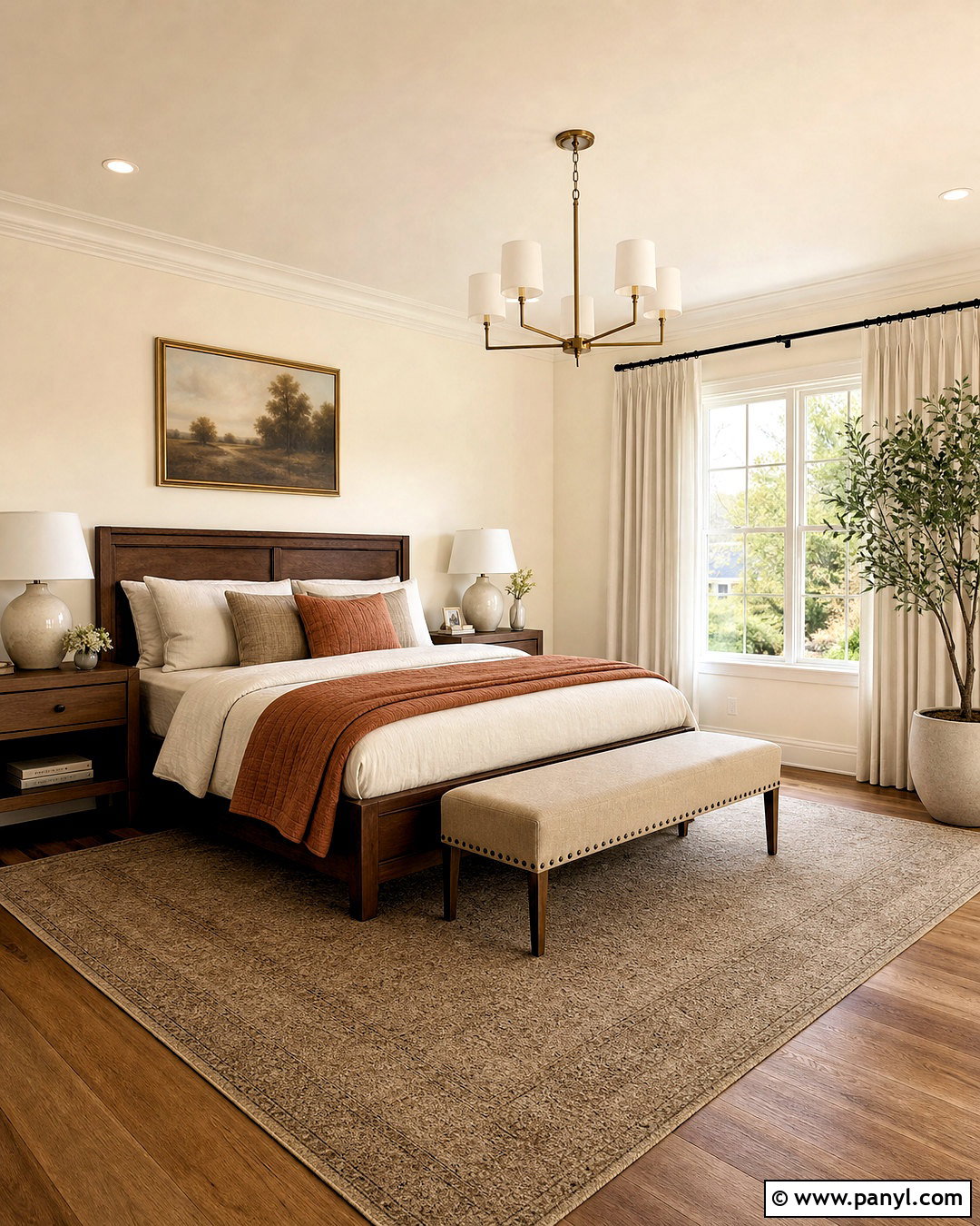SW Creamy Bedroom Color Drenching - 20 sw creamy paint ideas
