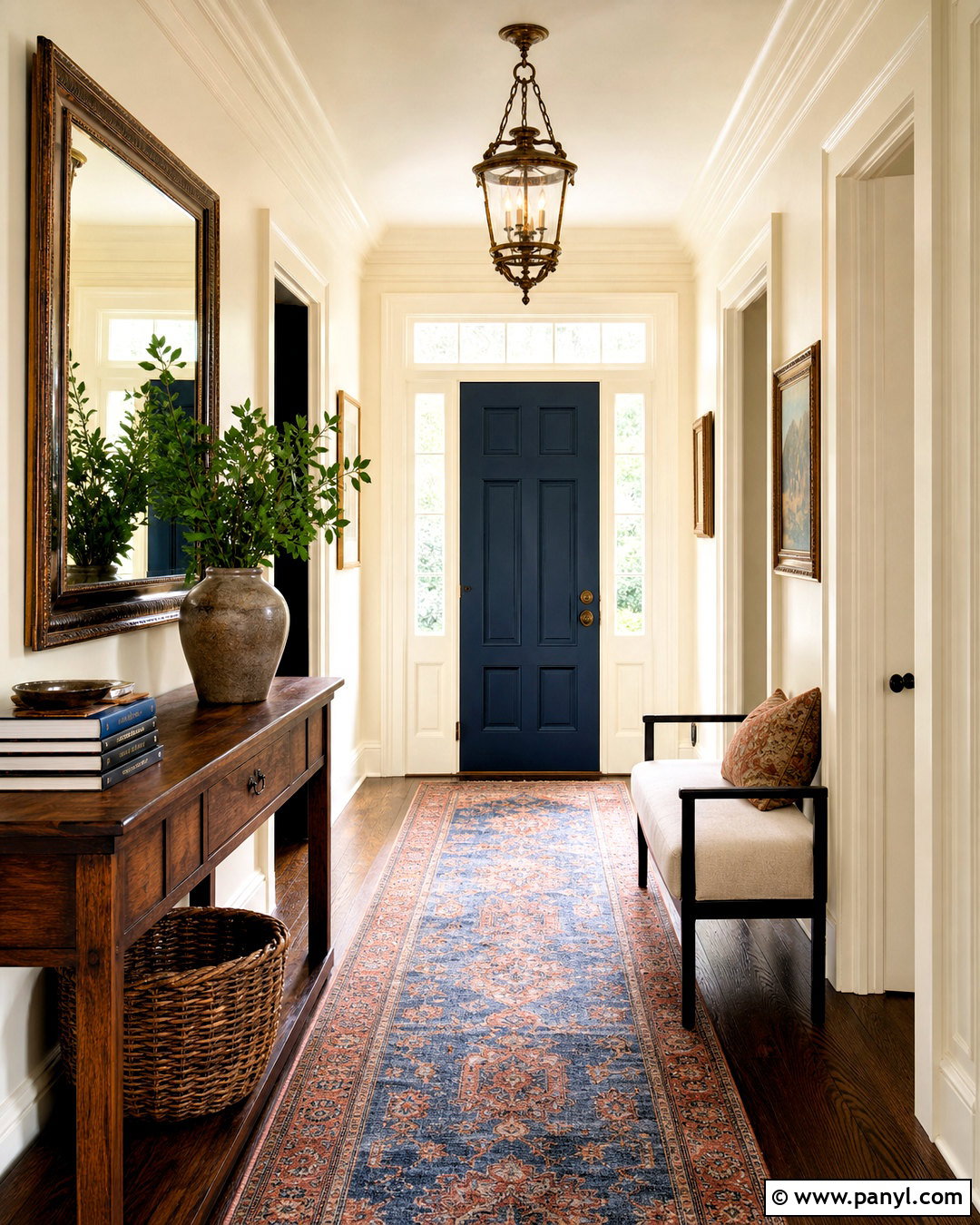 SW Creamy Traditional Entryway - 20 sw creamy paint ideas
