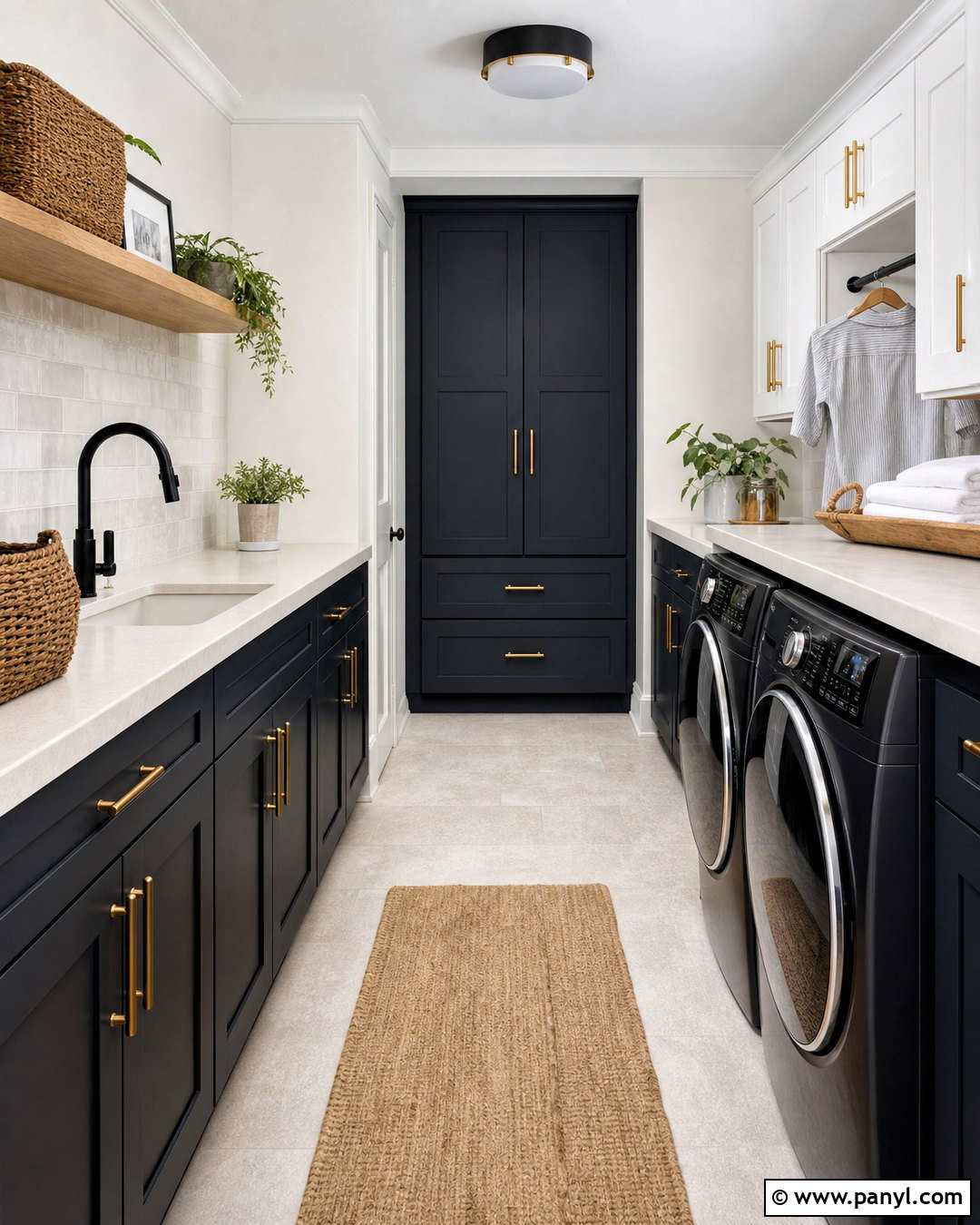 SW Dark Night Laundry Room - 20 sw dark night ideas