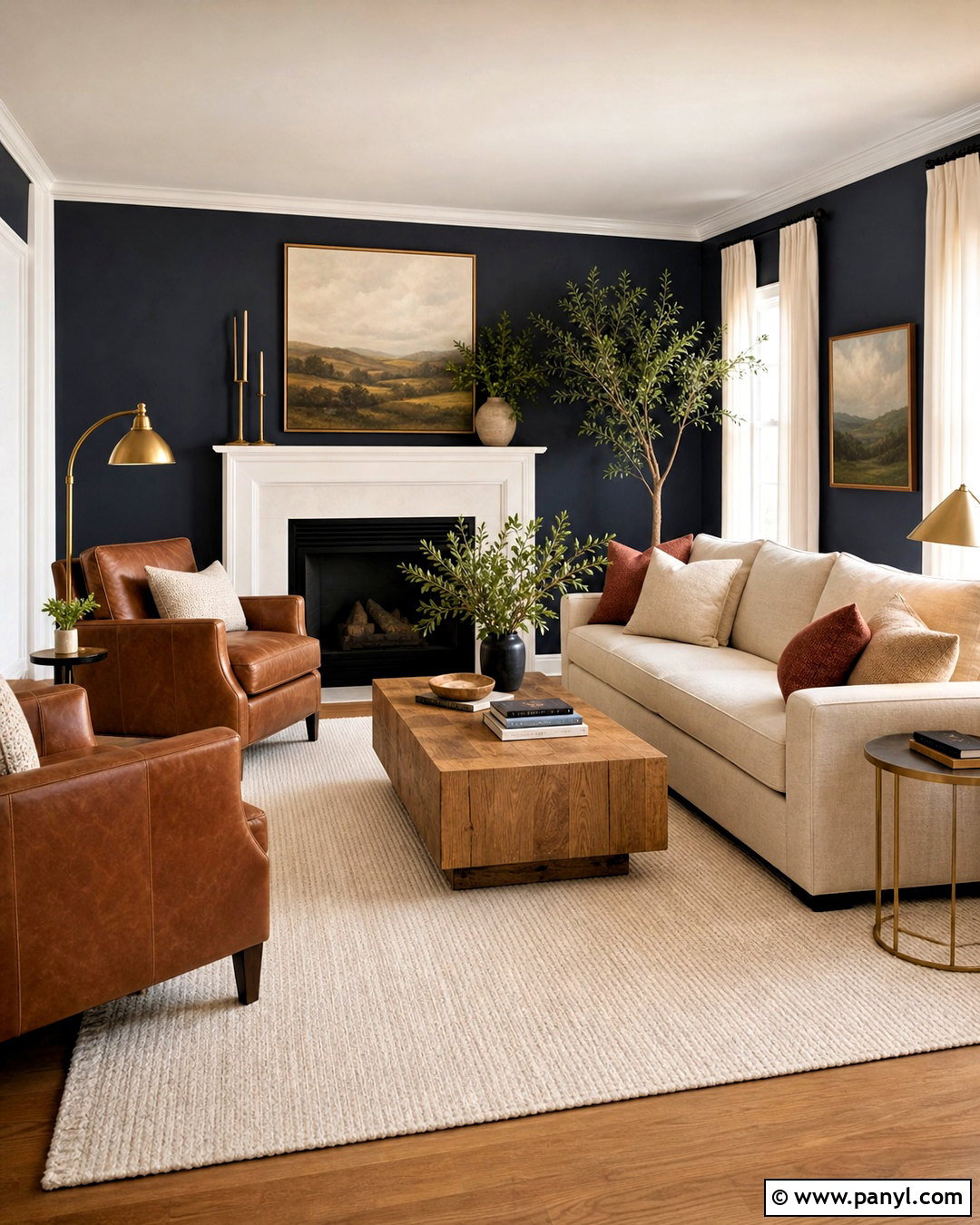 SW Dark Night Living Room - 20 sw dark night ideas