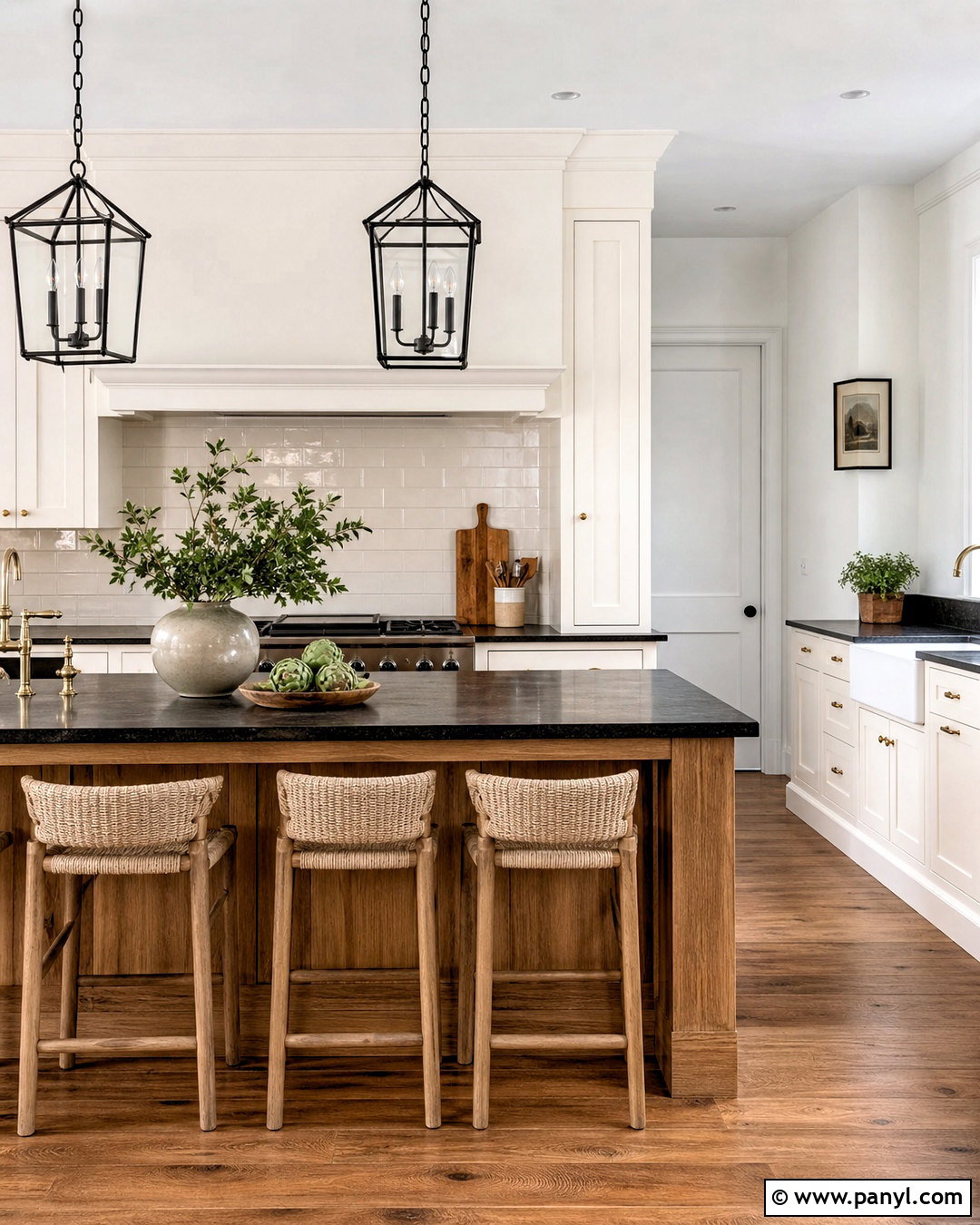 SW Pure White Farmhouse Kitchen - 20 sw pure white walls
