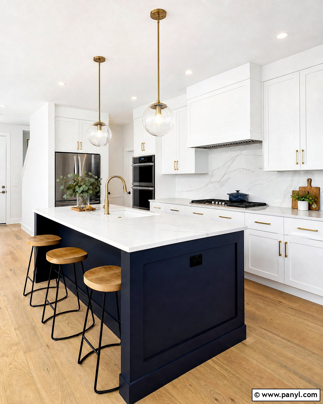 SW Pure White Modern Kitchen - 20 sw pure white walls