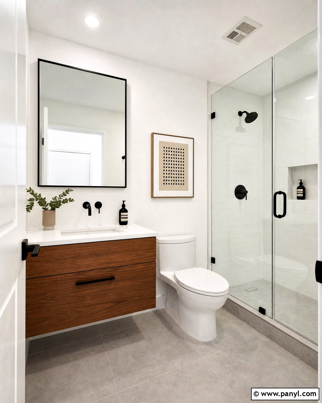 SW Pure White Small Bathroom - 20 sw pure white walls