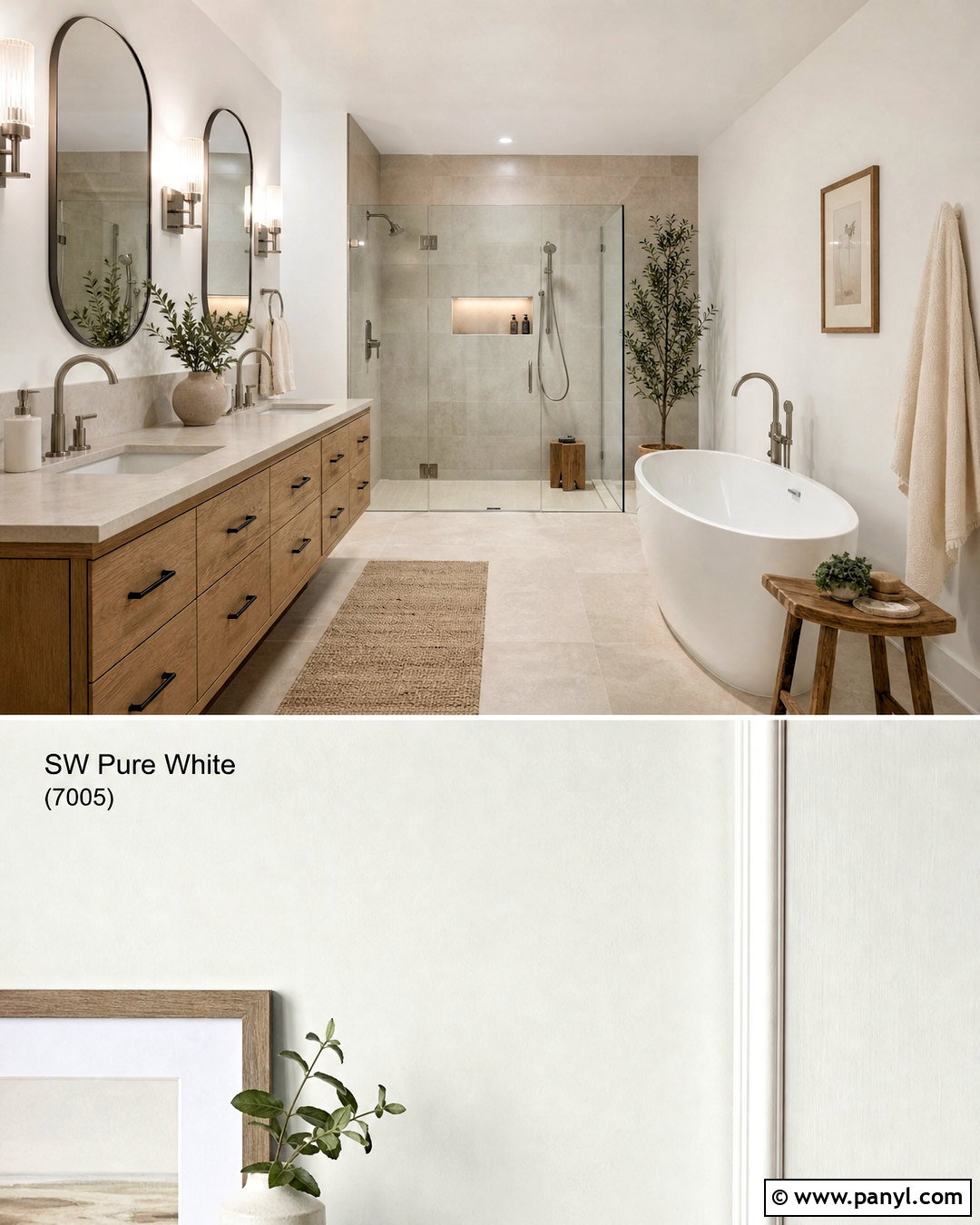 SW Pure White Spa Bathroom - 20 sw pure white walls