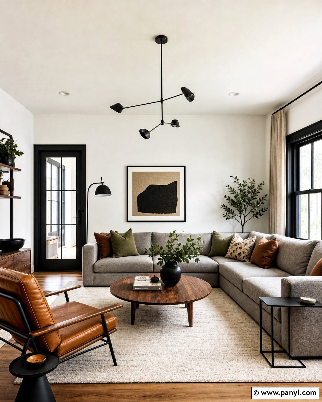 SW Pure White Walls With Black Trim - 20 sw pure white walls