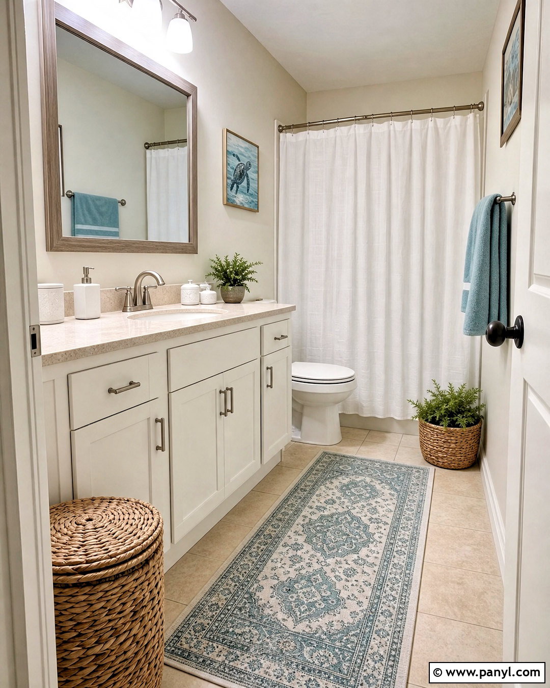 SW Sea Salt Bathroom Budget Makeover - 20 sw sea salt bathroom ideas